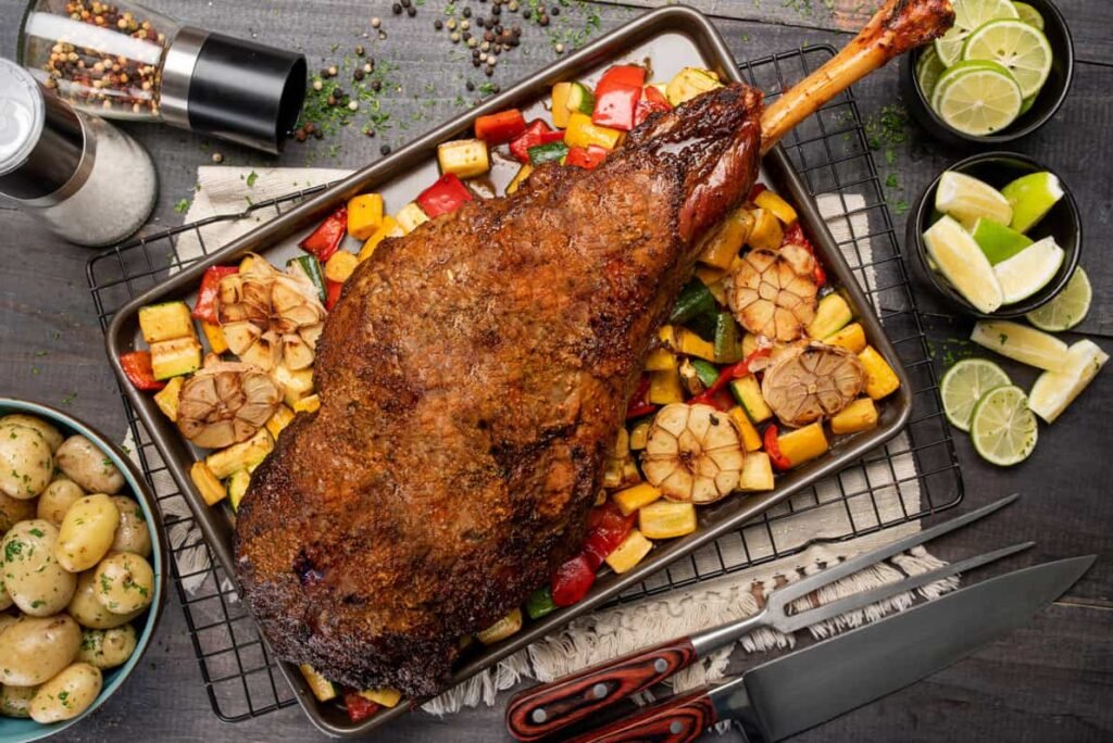 Pierna con cadera al limón