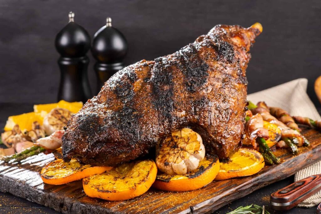 pierna de cordero a la naranja