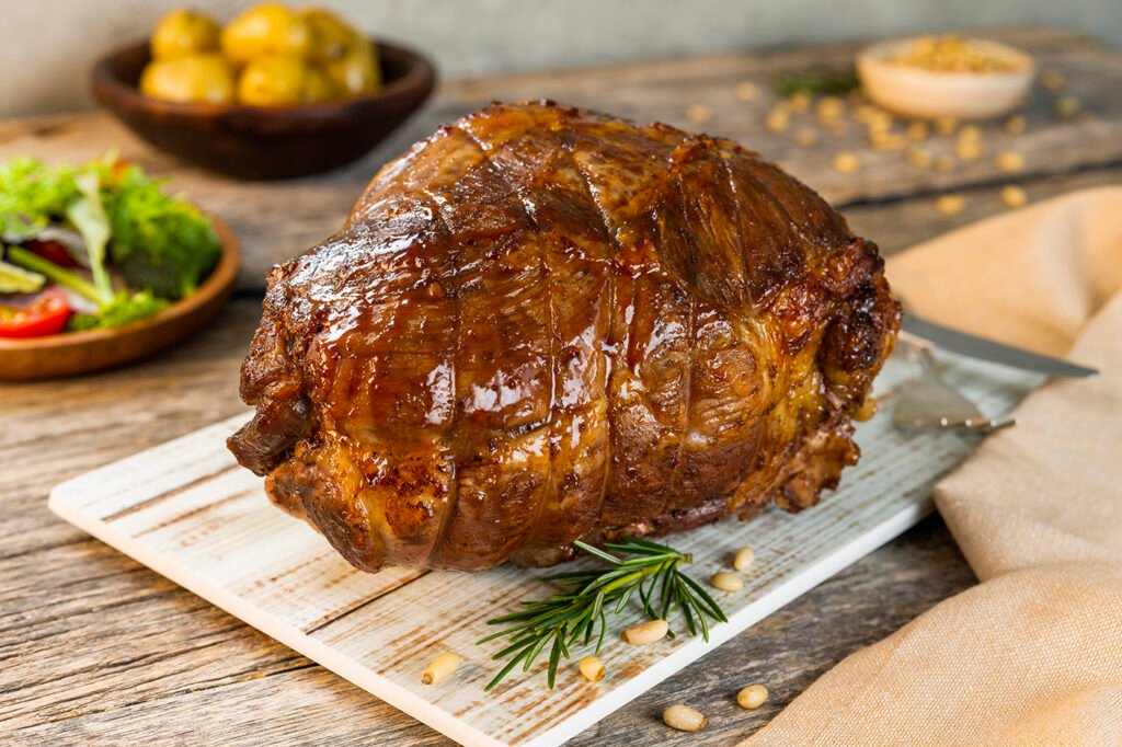 Pierna de cordero rellena